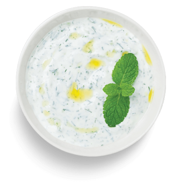 Molho de iogurte com hortelã