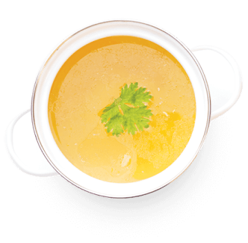 Caldo de legumes natural