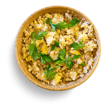 Farofa de aveia com ovos