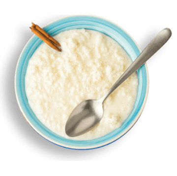 Arroz Doce com Damasco e Coulli de Pêssego