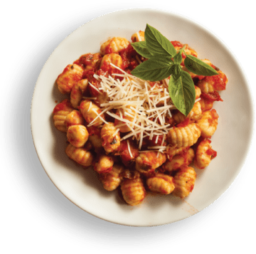 Nhoque de Banana Verde ao Molho Sugo