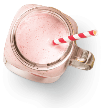 Suco Morango, Abacaxi, Água de Coco e Iogurte