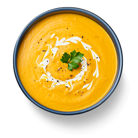 Sopa de abóbora com gengibre