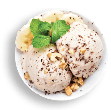 Sorvete de Banana com Cacau