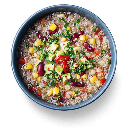 Sopa de legumes com quinoa