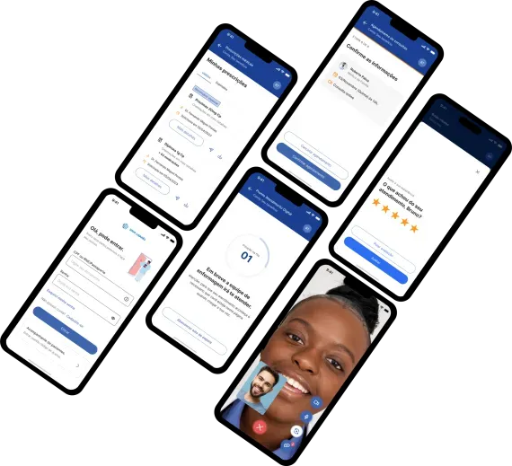 A sua saúde na palma da mão.